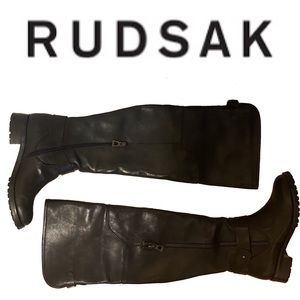 RUDSAK over the knee cold weather leather boots